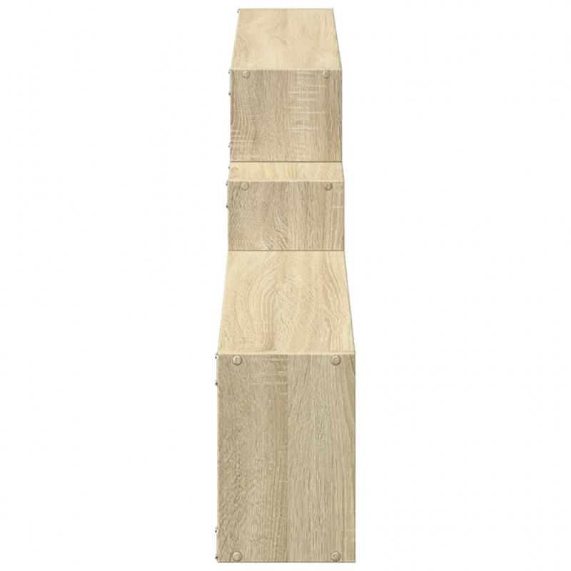 Półka ścienna, 158x18x53cm, dąb sonoma, materiał drewnopochodny