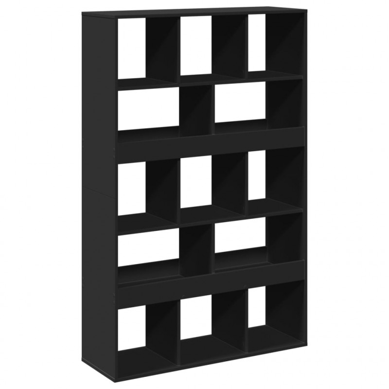 Regał, czarny, 100x33x156,5 cm, materiał drewnopochodny