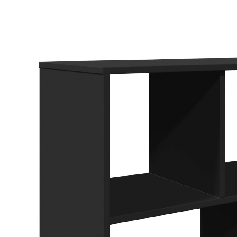 Regał, czarny, 100x33x156,5 cm, materiał drewnopochodny