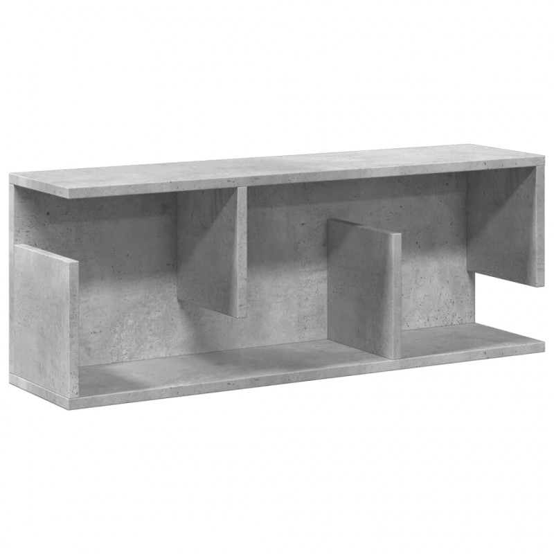 Półka ścienna, 80x20x30 cm, szarość betonu