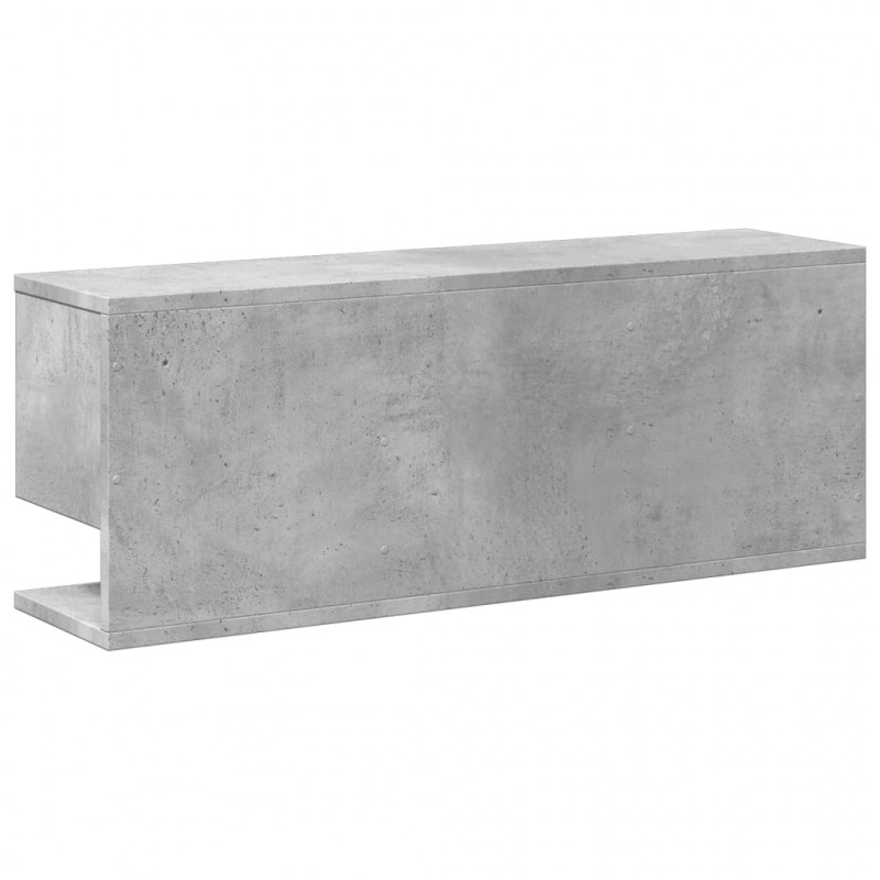 Półka ścienna, 80x20x30 cm, szarość betonu