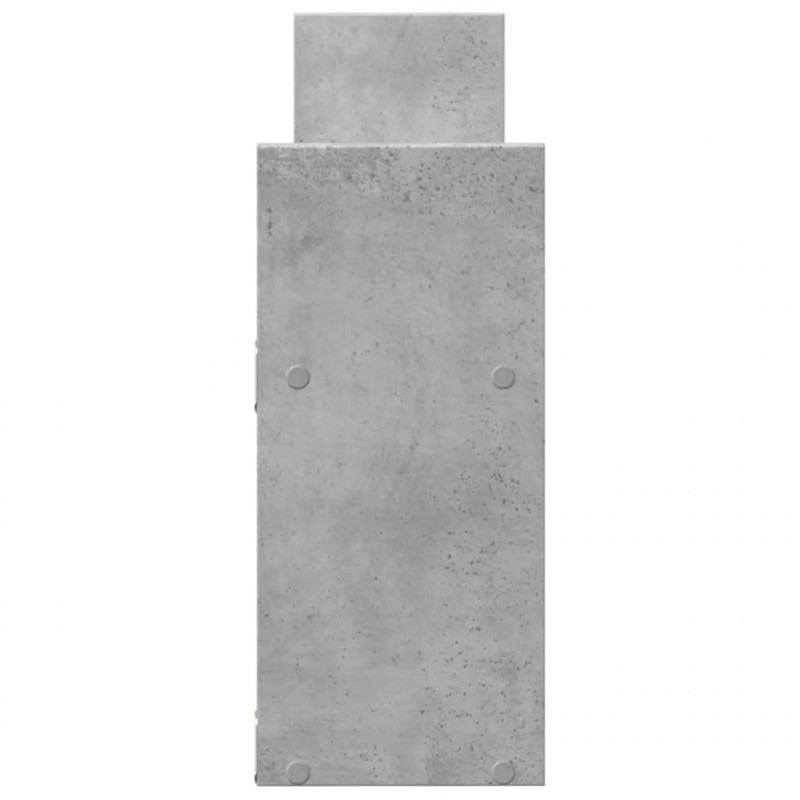 Półka ścienna, 100x18x40 cm, szarość betonu