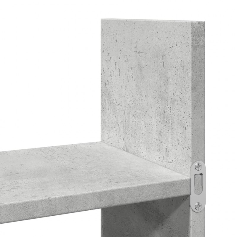 Półka ścienna, 100x18x40 cm, szarość betonu