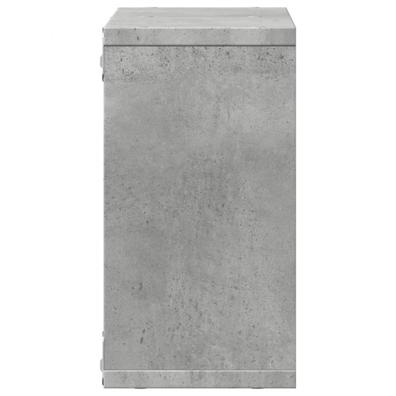 Półka ścienna, 60x16x30 cm, szarość betonu