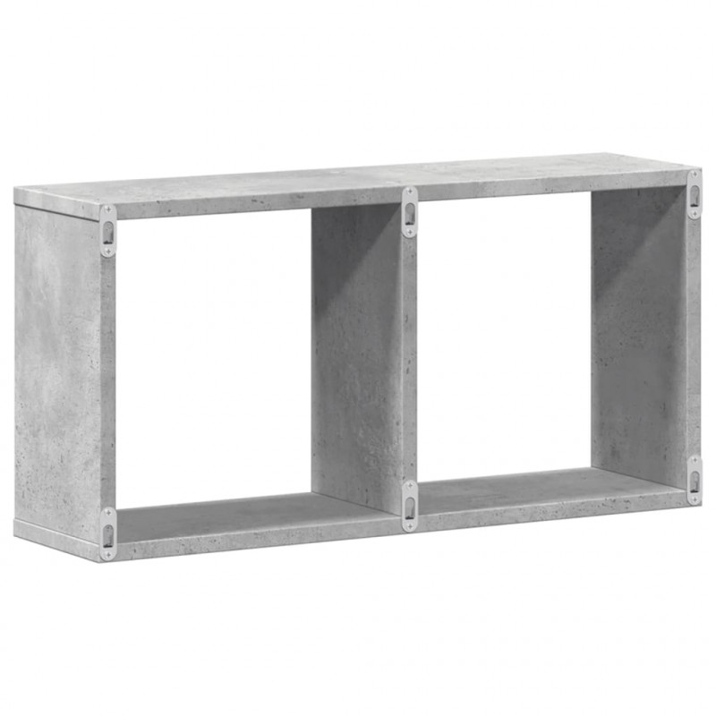 Półka ścienna, 60x16x30 cm, szarość betonu