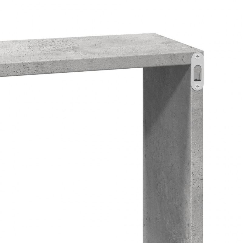 Półka ścienna, 60x16x30 cm, szarość betonu