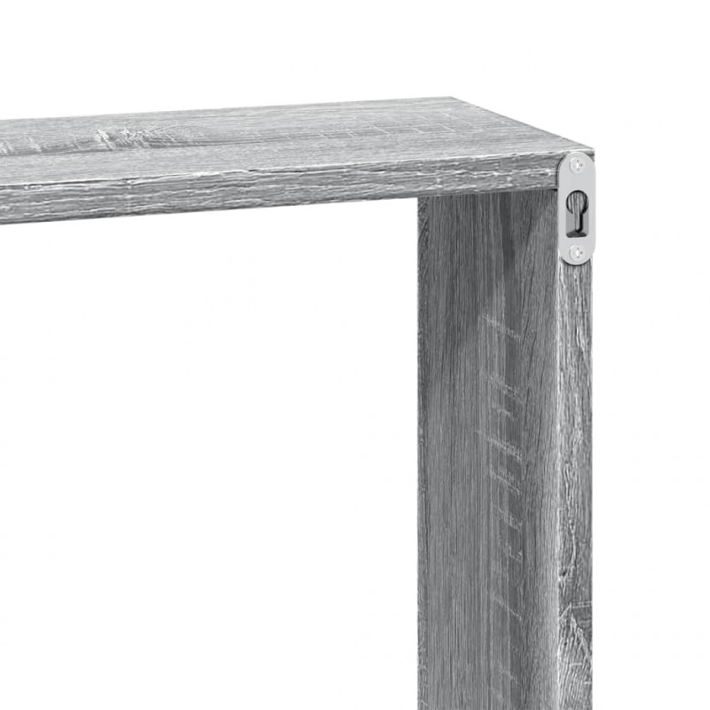 Półka ścienna, 60x16x30 cm, szary dąb sonoma