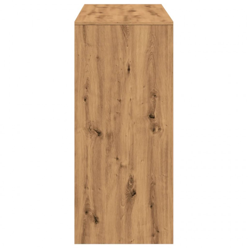 Stolik barowy z regałem, dąb artisian, 124x46x103,5 cm