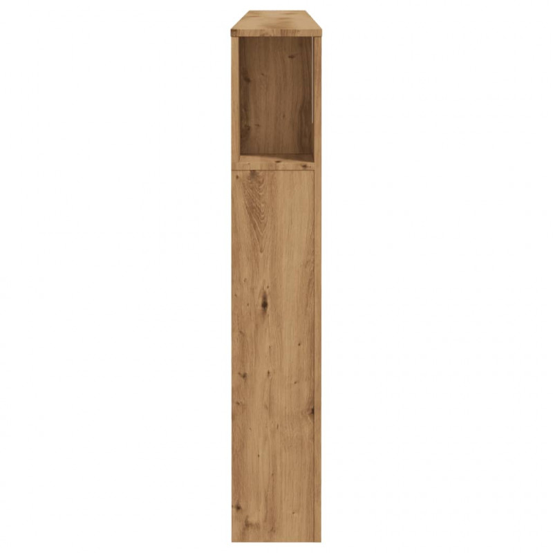Zagłówek z półkami, dąb artisian, 200x18,5x102,5 cm