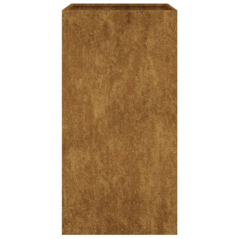 Donica, 40x40x80 cm, stal kortenowska