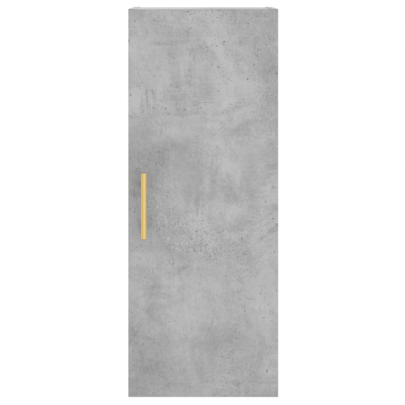 Wysoka szafka, szarość betonu, 34,5x34x180 cm