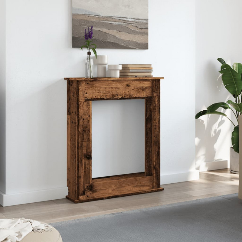 Obudowa kominka, stare drewno, 75x20x87,5 cm