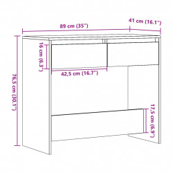 Stolik konsolowy, stare drewno, 89x41x76,5 cm