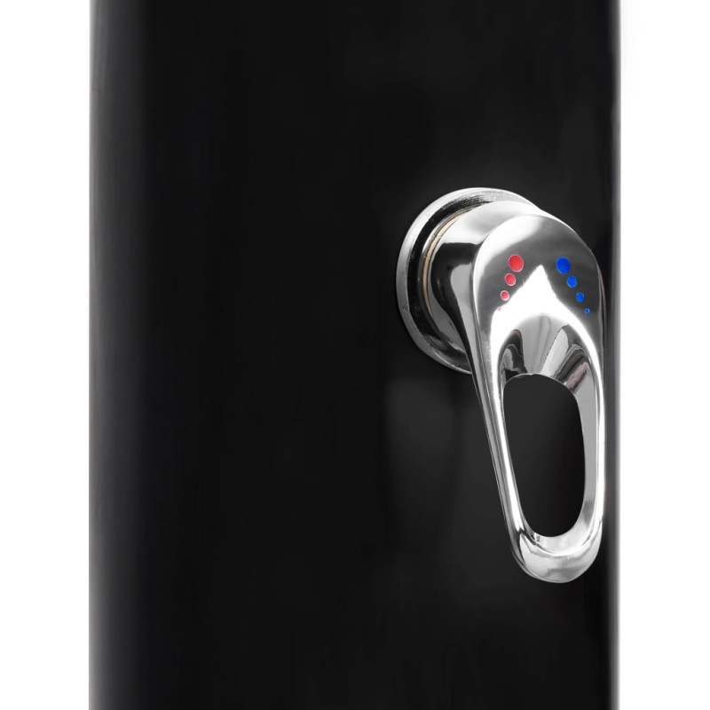 Ogrodowy prysznic solarny z końcówką prysznicową i kranem, 40 L