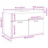 Szafka łazienkowa z wbudowaną umywalką, betonowa szarość