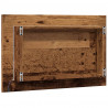 Lustro łazienkowe z LED, stare drewno, 60x8,5x38 cm