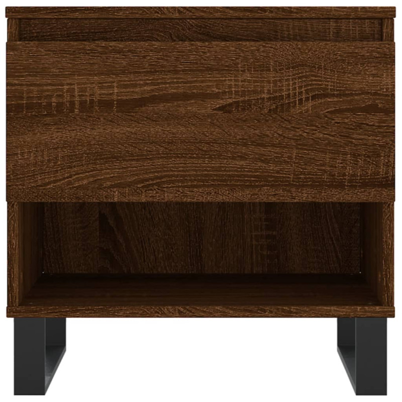 Stoliki kawowe, 2 szt., brązowy dąb, 50x46x50 cm