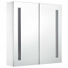 Szafka łazienkowa z lustrem i LED, 60 x 14 x 62 cm