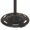 Lampa podłogowa z 2 kloszami, czarna, E27, żeliwo
