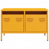 Szafka RTV, musztardowa, 68x39x43,5 cm, stal walcowana na zimno