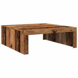 Stolik kawowy, kolor starego drewna, 100x100x35 cm