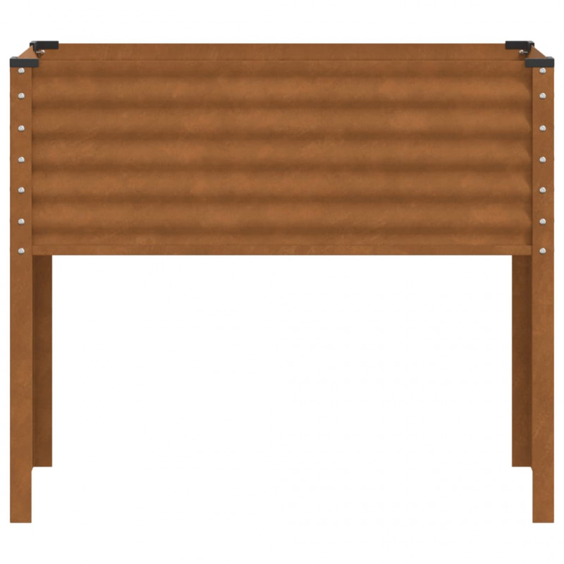 Donica ogrodowa, 100x41x90 cm, stal kortenowska