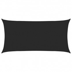 Żagiel przeciwsłoneczny, 160 g/m², czarny, 2x3,5 m, HDPE
