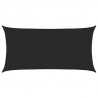 Żagiel przeciwsłoneczny, 160 g/m², czarny, 2x3,5 m, HDPE