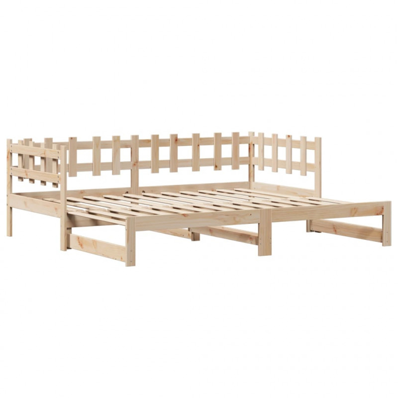 Sofa rozsuwana z szufladami, bez materaca, 90x190 cm
