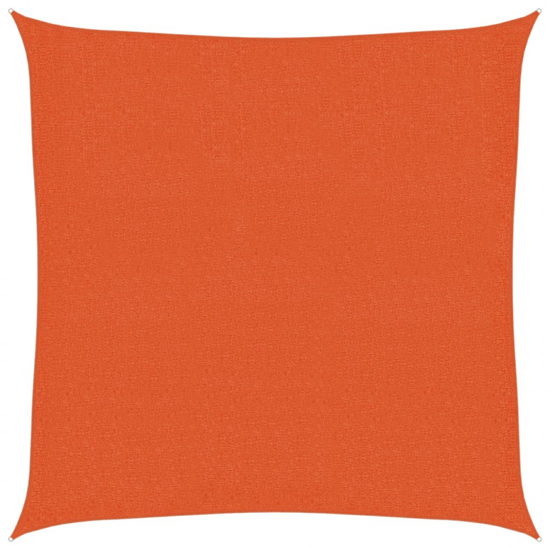 Żagiel przeciwsłoneczny, 160 g/m², pomarańcz, 2,5x2,5 m, HDPE
