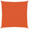 Żagiel przeciwsłoneczny, 160 g/m², pomarańcz, 2,5x2,5 m, HDPE