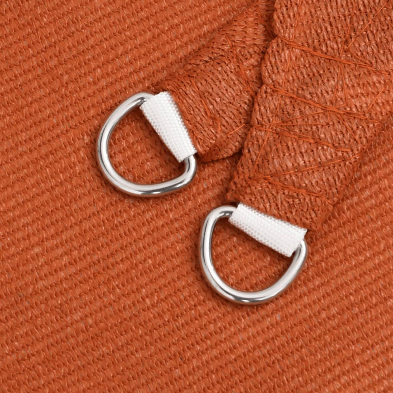 Żagiel przeciwsłoneczny, 160 g/m², pomarańcz, 2,5x2,5 m, HDPE