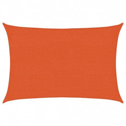 Żagiel przeciwsłoneczny, 160 g/m², pomarańczowy, 2x2,5 m, HDPE