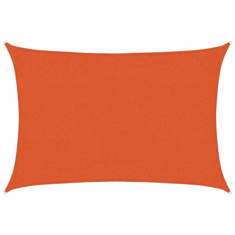 Żagiel przeciwsłoneczny, 160 g/m², pomarańczowy, 2x2,5 m, HDPE