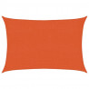 Żagiel przeciwsłoneczny, 160 g/m², pomarańczowy, 2x2,5 m, HDPE