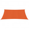 Żagiel przeciwsłoneczny, 160 g/m², pomarańczowy, 2x2,5 m, HDPE