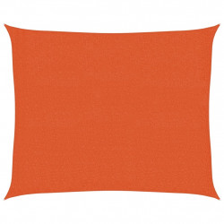 Żagiel przeciwsłoneczny, 160 g/m², pomarańczowy, 2,5x3 m, HDPE