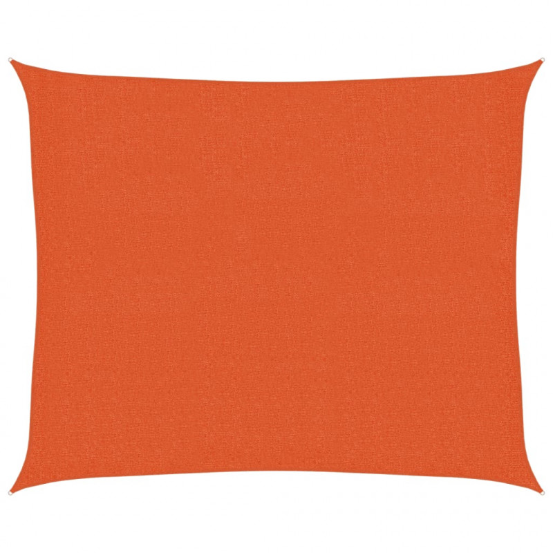Żagiel przeciwsłoneczny, 160 g/m², pomarańczowy, 2,5x3 m, HDPE