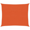 Żagiel przeciwsłoneczny, 160 g/m², pomarańczowy, 2,5x3 m, HDPE