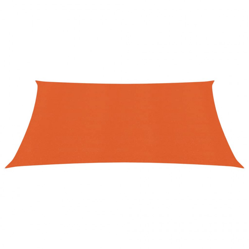Żagiel przeciwsłoneczny, 160 g/m², pomarańczowy, 2,5x3 m, HDPE