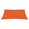 Żagiel przeciwsłoneczny, 160 g/m², pomarańczowy, 2,5x3 m, HDPE