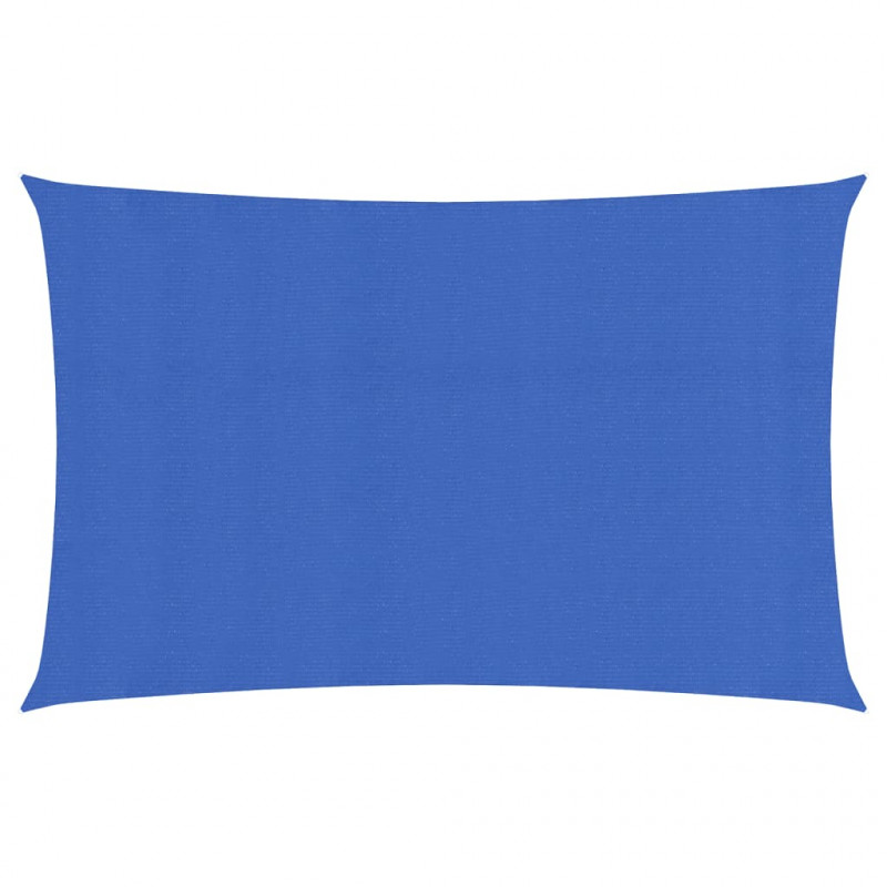 Żagiel przeciwsłoneczny, 160 g/m², niebieski, 3x6 m, HDPE