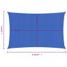 Żagiel przeciwsłoneczny, 160 g/m², niebieski, 3x6 m, HDPE