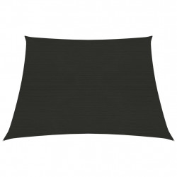 Żagiel przeciwsłoneczny, 160 g/m², czarny, 3/4x2 m, HDPE