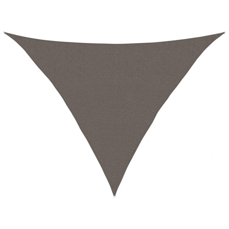 Żagiel przeciwsłoneczny, 160 g/m², antracyt, 2,5x2,5x3,5m, HDPE