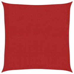 Żagiel przeciwsłoneczny, 160 g/m², czerwony, 3,6x3,6 m, HDPE