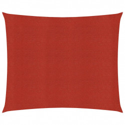 Żagiel przeciwsłoneczny, 160 g/m², czerwony, 2x2,5 m, HDPE