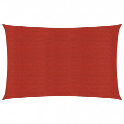 Żagiel przeciwsłoneczny, 160 g/m², czerwony, 2,5x3,5 m, HDPE