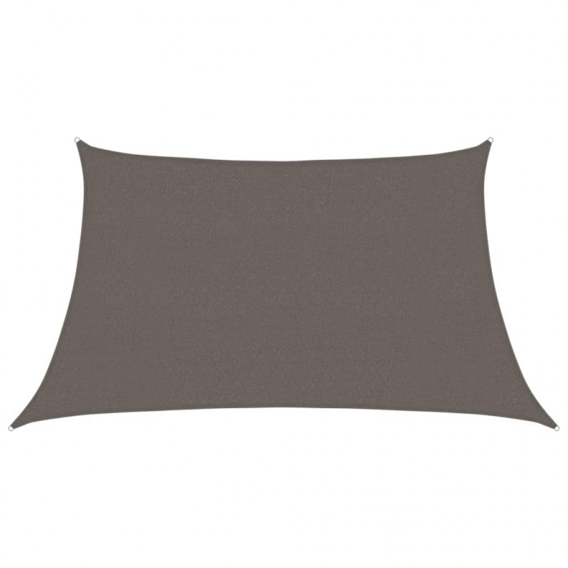 Żagiel przeciwsłoneczny, 160 g/m², antracytowy, 3/4x2 m, HDPE