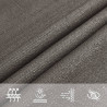Żagiel przeciwsłoneczny, 160 g/m², antracytowy, 3/4x2 m, HDPE